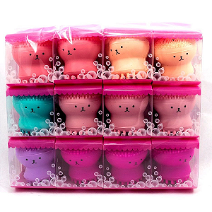 Esponja de Limpeza Facial Polvo Atacado Box 12 Unidades Cores Aleatórias