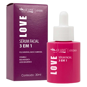 Sérum Facial 3 em 1 Max Love Vitamina C, Rosa Mosqueta e Ácido Hialurônico ML314