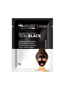 Máscara Facial Peel Off Total Black Sachê 8g Max Love