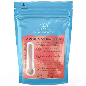 Argila Vermelha Efeito Iluminador e Prevenção de Linhas de Expressão Phallebeauty PH535