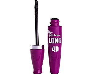 Máscara Para Cílios Alongador e Intenso Volume Long 4D Bella Femme BF10009 Rímel