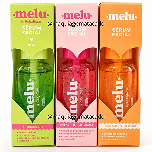 Kit 03 Unidades Sérum Facial Melu by Ruby Rose: Antioxidante, Detox e Hidratante