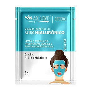 Máscara Facial Peel Off Ácido Hialurônico Sachê 8g Max Love