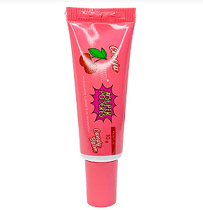 Hidratante Labial Candy Balm Gloss Cereja Super Poderes Cor Vermelha HLSP05