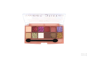 Paleta de Sombras e Glitter 12 Cores Sweet Glitter Belle Angel B147 Cor A