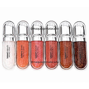 Kit 06 Unidades Gloss Brilho Labial Sarah's Beauty S6131