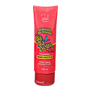 Sabonete Líquido Facial Cheirinho de Chiclete Babasoul Soul Cosméticos Moranguinho