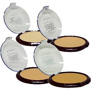 Kit 04 Unidades Pó Compacto Classic Super Poderes Cores Claras SP0010ESF