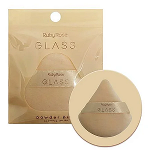 Esponja de Pó Glass Powder Puff Ruby Rose HBS04