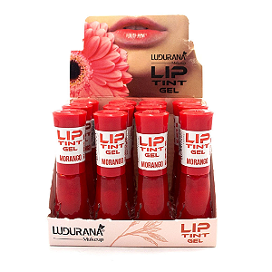 Lip Tint Gel Ludurana Morango B00179 Atacado Box 12 Unidades