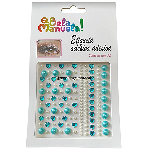 Adesivo Auto Colante Para Rosto, Unhas e Cabelo Carnaval QBM762 Modelo 01