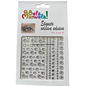 Adesivo Auto Colante Para Rosto, Unhas e Cabelo Carnaval QBM762 Modelo 02