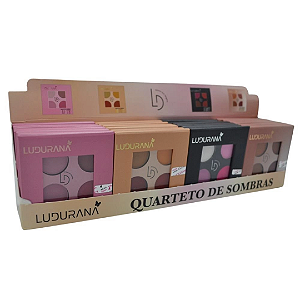 Quarteto de Sombras Matte Ludurana B00240 Atacado Box 24 Unidades