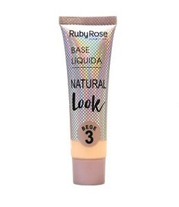 Base Líquida Natural Look Ruby Rose Bege 3 - HB8051