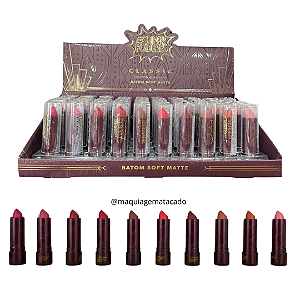 Batom Soft Matte Classic Super Poderes SP0016 Atacado Box 50 Unidades