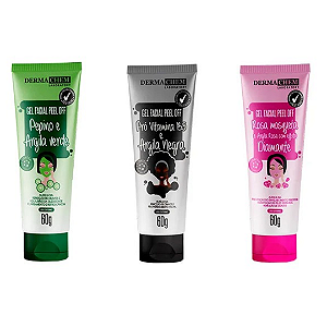 Kit 03 Unidades Gel Facial Peel Off Dermachem
