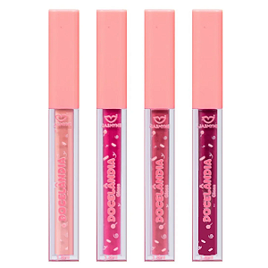 Kit 04 Unidades Gloss Docelândia Jasmyne JS17015