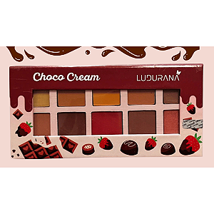 Paleta de Sombras Choco Cream 10 Cores Ludurana B00363