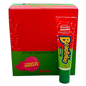 Hidratante Labial Efeito Gloss Cheirinho de Chiclete Beautyloo Sabor Melancia FB541 Atacado Box 12 Unidades