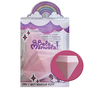 Esponja Diamante Para Maquiagem Cor Aleatória Q Bela Manuela QBM520