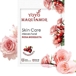 Máscara Facial Skin Care Yoyo Maquiamor Rosa Mosqueta YYM-1212-24