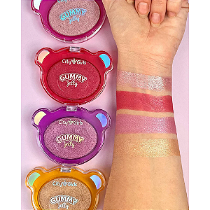 Kit 04 Unidades Iluminador Gummy Jelly City Girls CG403