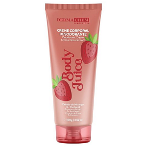 Creme Corporal Desodorante Body Juice Dermachem Morango DM913