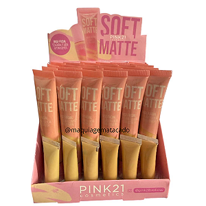 Base Soft Matte Pink 21 CS5673 Atacado Box 24 Unidades