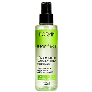 Tônico Facial Antioleosidade New Face Porán PR282