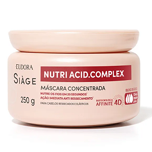 Máscara Capilar Concentrada Nutri Acid. Complex Siàge Eudora 250g ED214