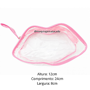 Necessaire Plástica Boquinha Cor Aleatória