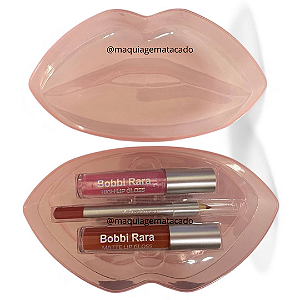 Kit Lip Combo 3 em 1 Gloss, Lápis Labial e Batom Matte Bobbi Rara BRB0481 Cor 01