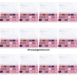 12 Unidades Paleta de Sombras 18 Cores Secret Glow Ruby Rose HB1084 Atacado Box Fechado