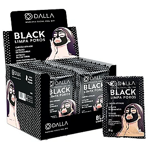 Máscara Facial Peel Off Black Limpa Poros Dalla DL1003 Atacado Box 60 Unidades