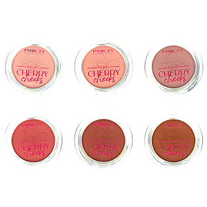 Kit 06 Unidades Blush Cherry Cheeks Pink 21 CS3965