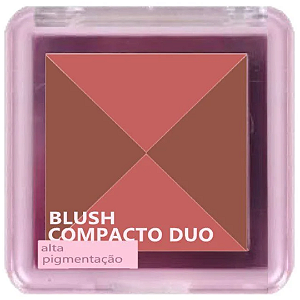 Blush Compacto Duo Ruby Rose HBF585 Cor DB04