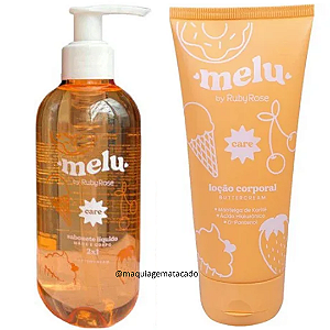 Kit Corporal Melu Buttercream 01 Sabonete Líquido 2 em 1 e 01 Loção Corporal