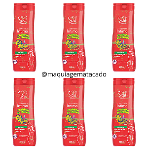 Kit 06 Unidades Sabonete Íntimo Cheirinho de Chiclete Babasoul Soul Cosméticos Melancia SL357