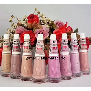 Kit 08 Unidades Esmalte Coleção Soft Layer Ludurana