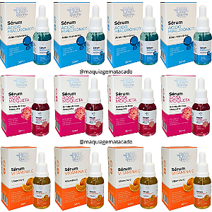 Kit 12 Unidades Misto Séruns Bem Me Quero Ácido Hialurônico, Rosa Mosqueta e Vitamina C