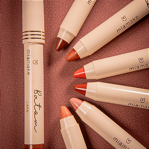 Kit 06 Unidades Batom Lápis Mia Make 537