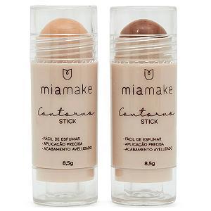 Kit 02 Unidades Contorno Stick Luz e Sombra Mia Make 504