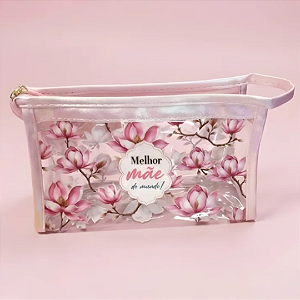 Necessaire Rosa Melhor Mãe do Mundo 20x12x8cm HN73948