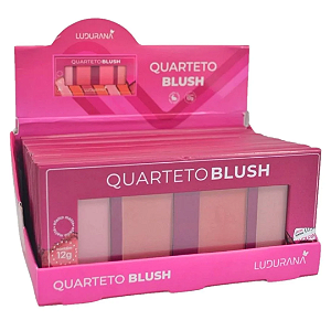 Quarteto de Blush Ludurana B00032 Atacado Box 12 Unidades