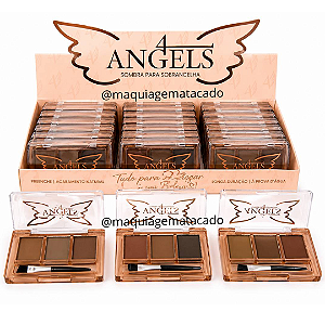 Kit 03 Unidades Sombra Para Sobrancelha 4 Angels BR1199