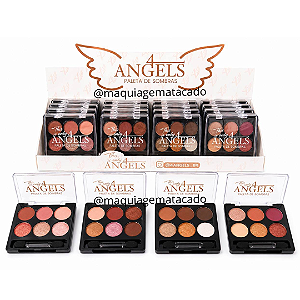 Kit 04 Unidades Paleta de Sombras 4 Angels BR1200