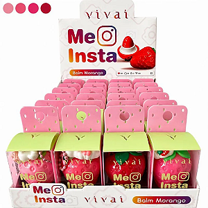Balm Morango Me Insta Vivai 3365 Atacado Box 24 Unidades