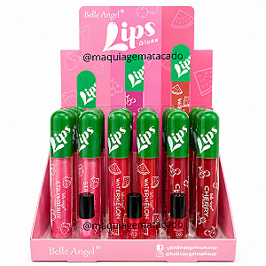 Lip Gloss Belle Angel RB023 Atacado Box 24 Unidades