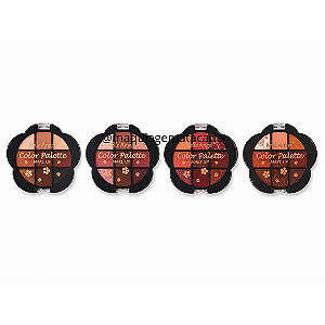 Kit 04 Unidades Paleta de Sombras Color Palette Belle Angel RB055
