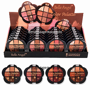 Paleta de Sombras Color Palette Belle Angel RB055 Atacado Box 24 Unidades